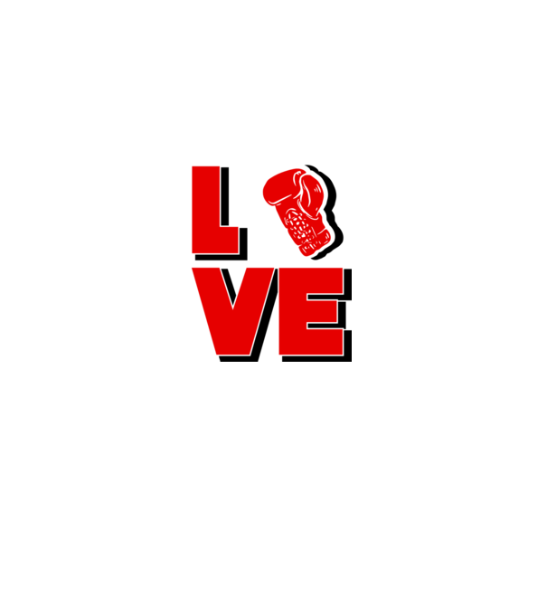 LOVE BOX model alb pe tricou