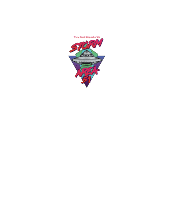 storm area 51 ufo model alb pe tricou