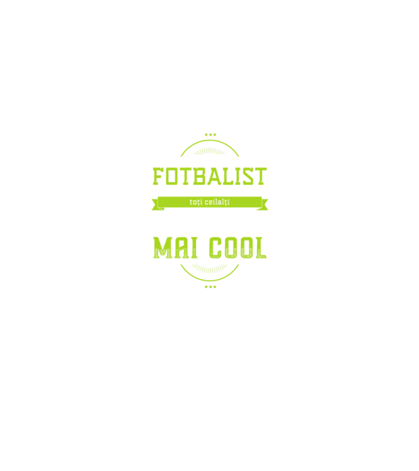 sunt fotbalist, la fel ca toți ceilalți, dar mult mai cool model negru pe tricou
