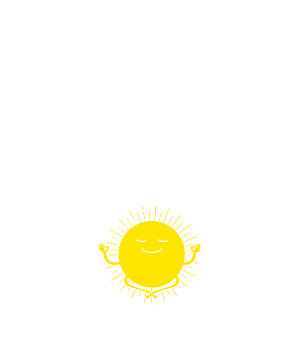 Soare meditând model albastru închis pe tricou