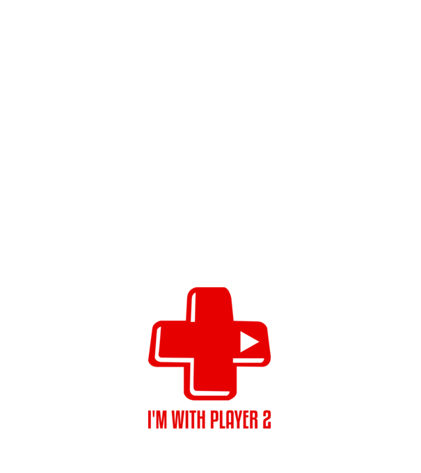 player 2 model alb pe tricou