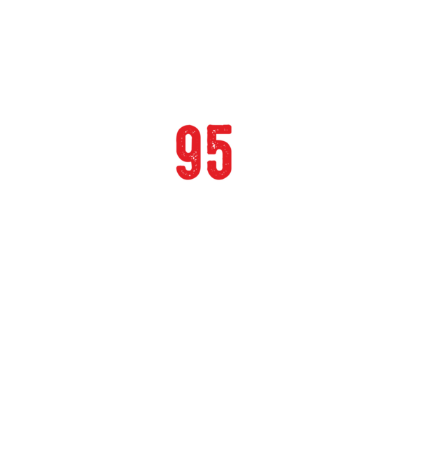 Purtătorul acestui tricou a împlinit: 95 de ani model negru pe tricou