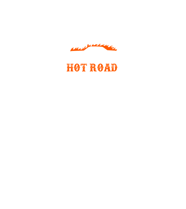 Hot road cartel model negru pe tricou