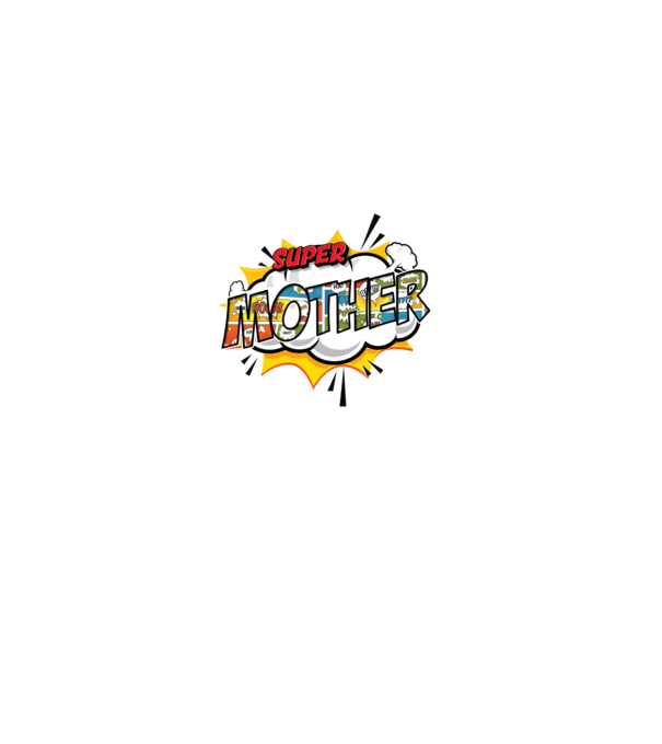 Comic Mother model alb pe tricou