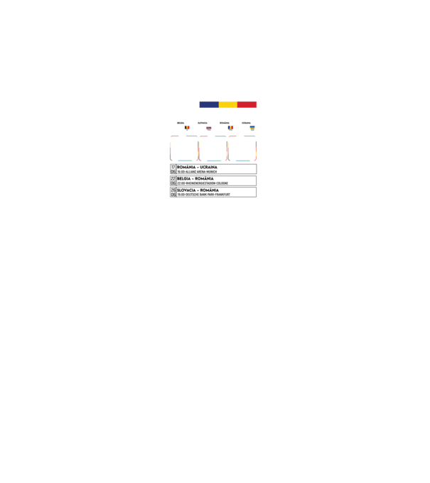 Fotbal Calendar Euro 2024 model negru pe tricou