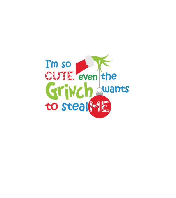So cute Grinch model alb pe tricou