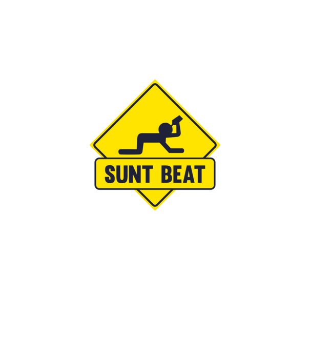 Sunt beat model alb pe tricou
