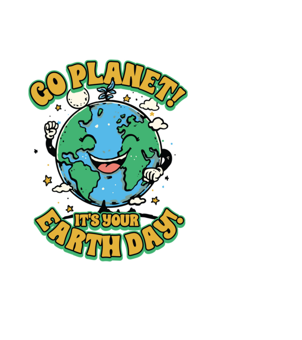 Go planet model negru pe tricou