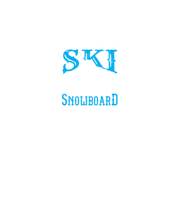 Day without SKI model turcoaz pe tricou