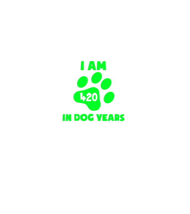 Dog Year - 420 model verde închis pe tricou