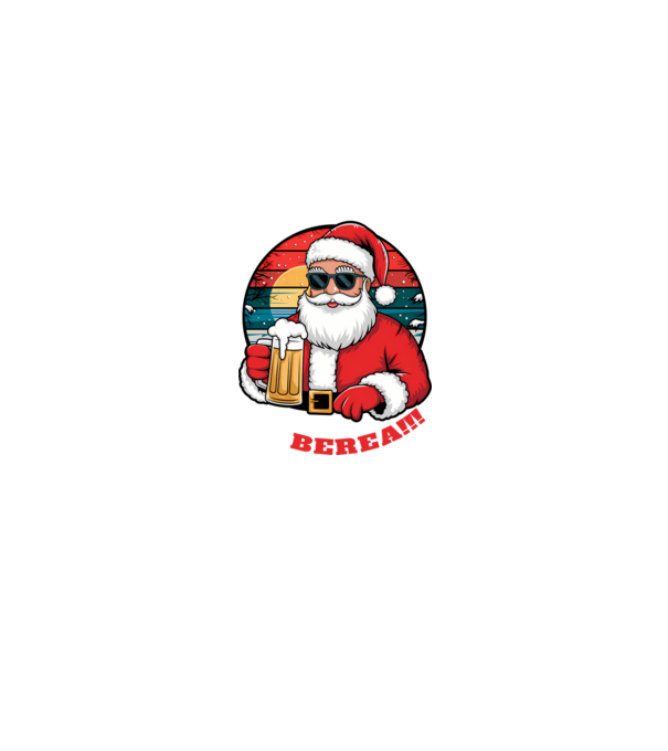 Ho ho ține mi berea! Negru model negru pe tricou
