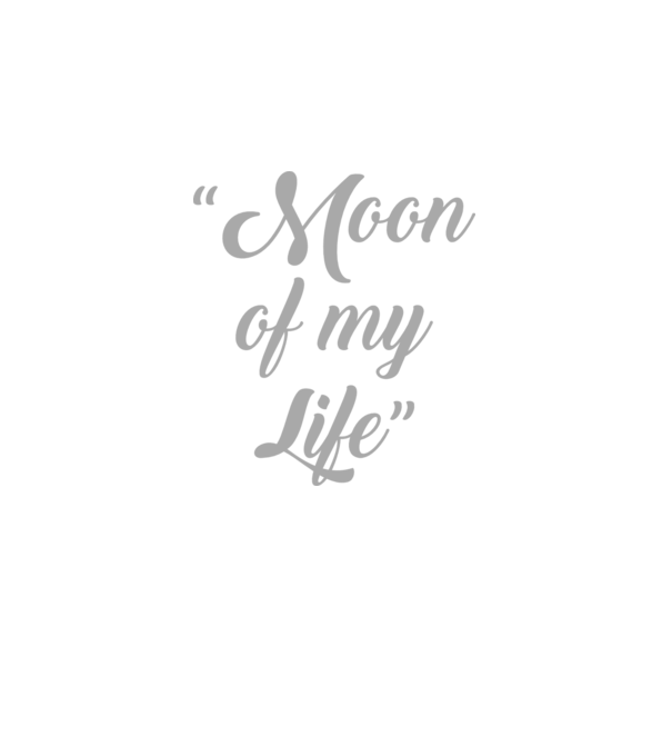 Moon of my life model negru pe tricou