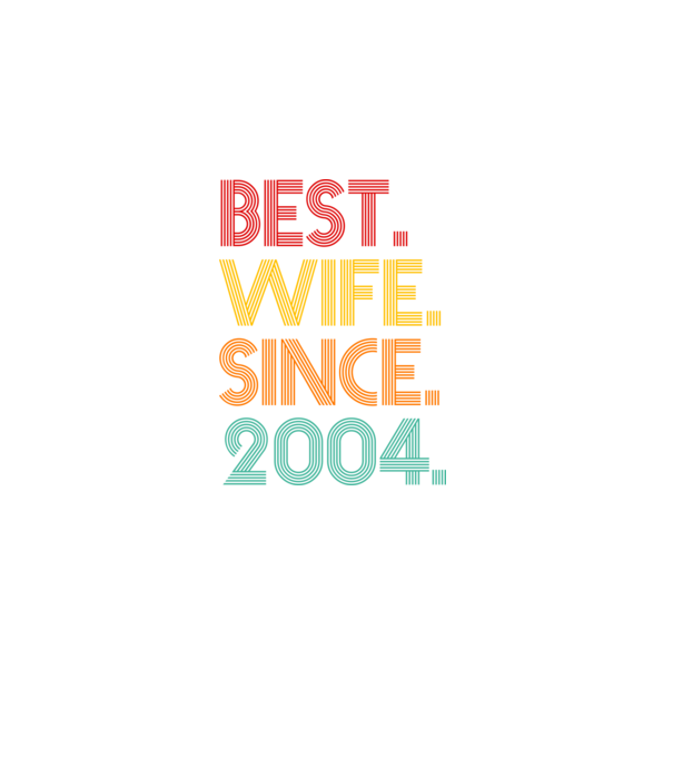 best wife since 2004 retro model negru pe tricou
