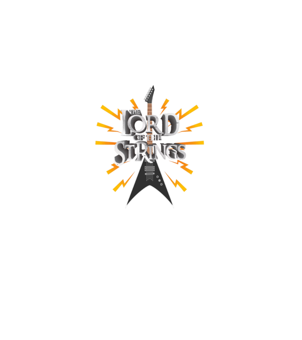 Lord of the Strings model albastru închis pe tricou