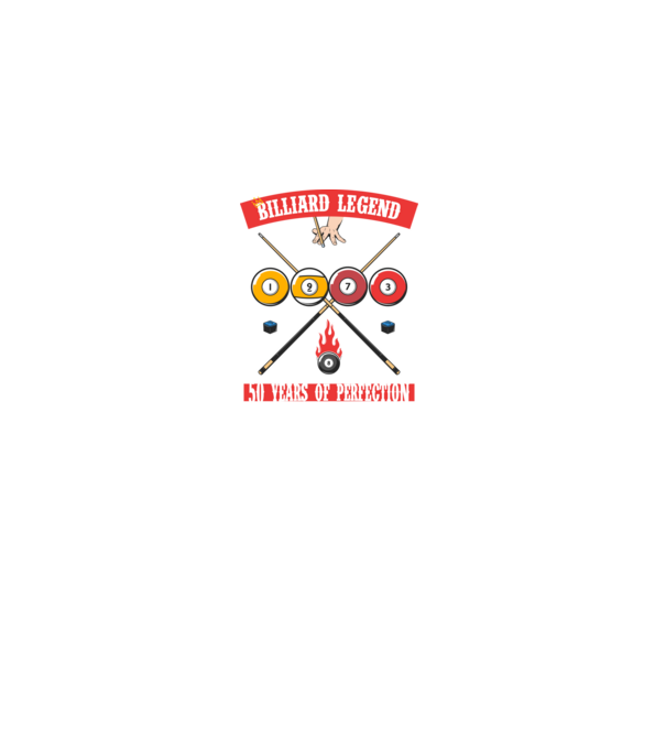 Billiard legend born in 1973 model negru pe tricou