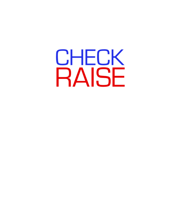 Check Raise model negru pe tricou
