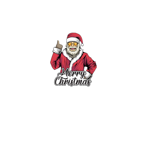 Merry christmas Santa model roșu pe tricou