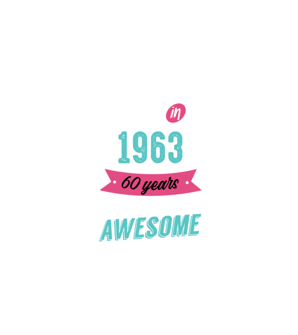 MADE IN 1963 model negru pe tricou