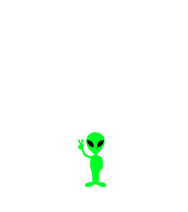 UFO Alien model negru pe tricou