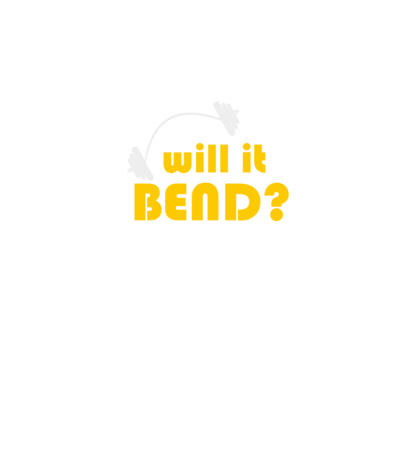 Will it bend model negru pe tricou