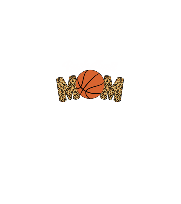 Basketball Mom model negru pe tricou