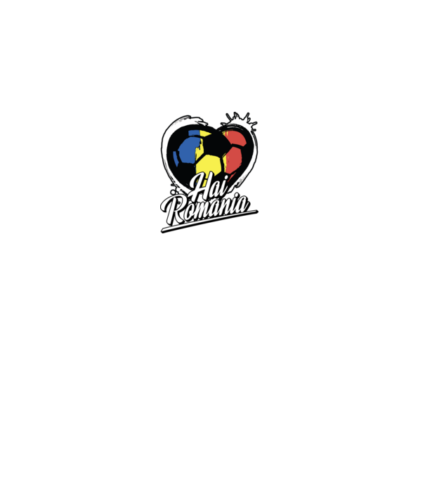 Hai romania heart model gri pe tricou