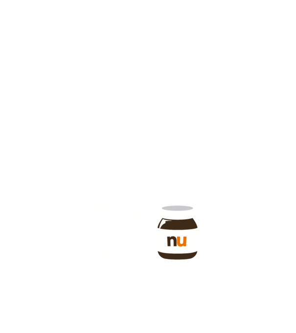 i love nutella model alb pe tricou