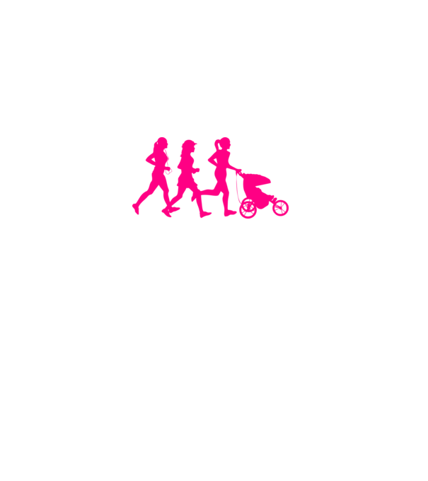 Running Mom model alb pe tricou