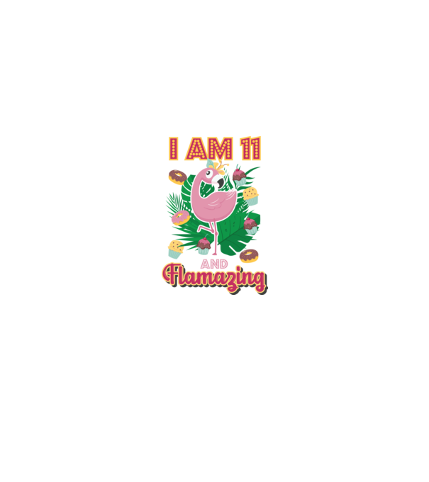 FLAMAZING Birthday 11 Years old model alb pe tricou