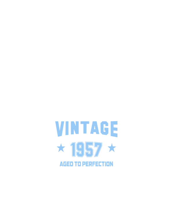 Vintage - 1957 model alb pe tricou