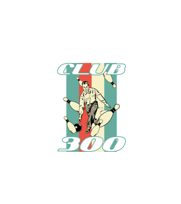 club300 model negru pe tricou