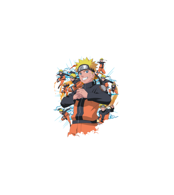 NARUTO model negru pe tricou
