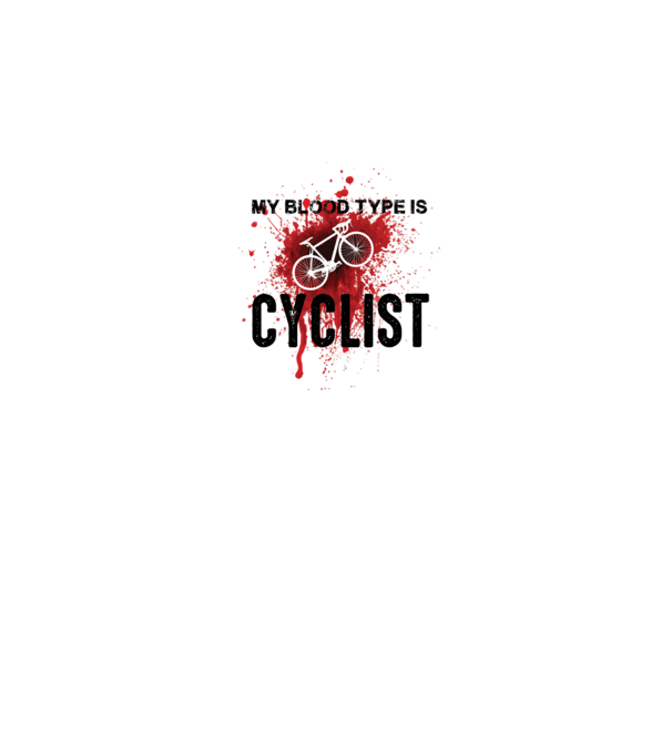 My blood type model alb pe tricou