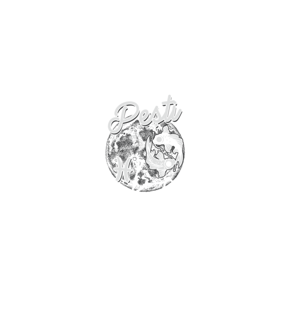 Zodiac femeie PEȘTI retro model negru pe tricou