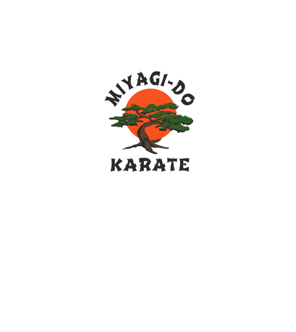 Miyagi-do karate cobra kai model alb pe tricou