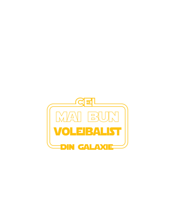 Cel mai bun voleibalist din galaxie model negru pe tricou