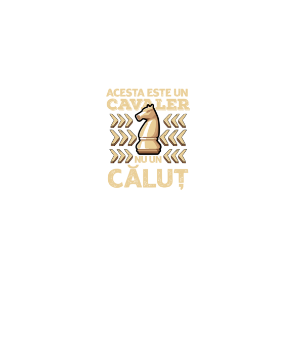 Acesta este un cavaler, nu un căluț model negru pe tricou
