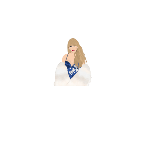 Taylor Swift blue model alb pe tricou