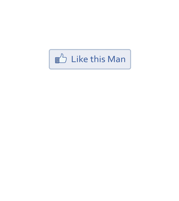 Like this man model alb pe tricou