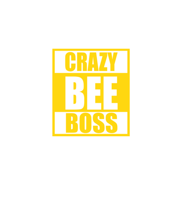 Crazy bee boss model negru pe tricou