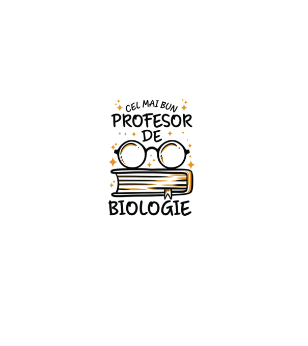 Cel mai profesor biologie model alb pe tricou