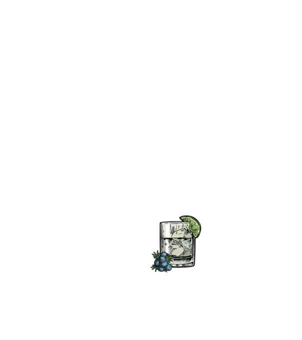 Let the fun be gin model albastru închis pe tricou