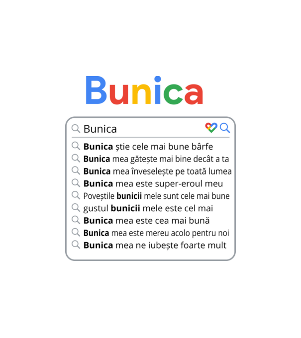 căutare Google Bunica model nisipiu pe tricou