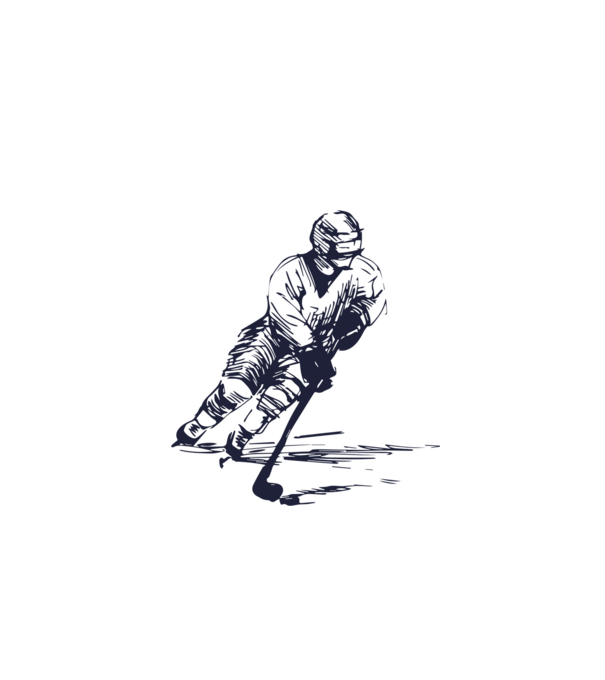 Hockey player model gri pe tricou