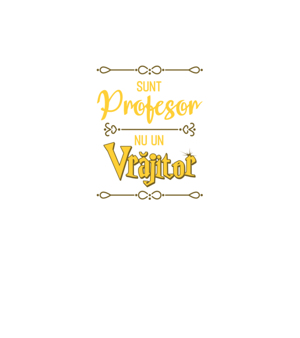 Sunt profesor, nu un vrăjitor model verde neon pe tricou