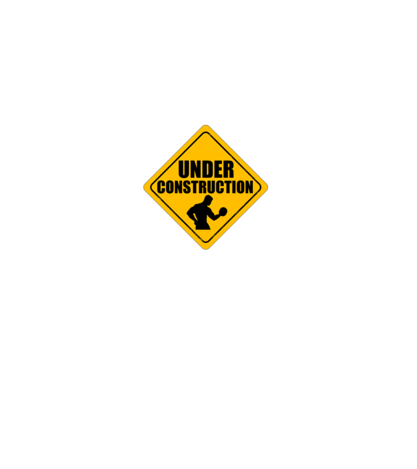 Under Construction model negru pe tricou