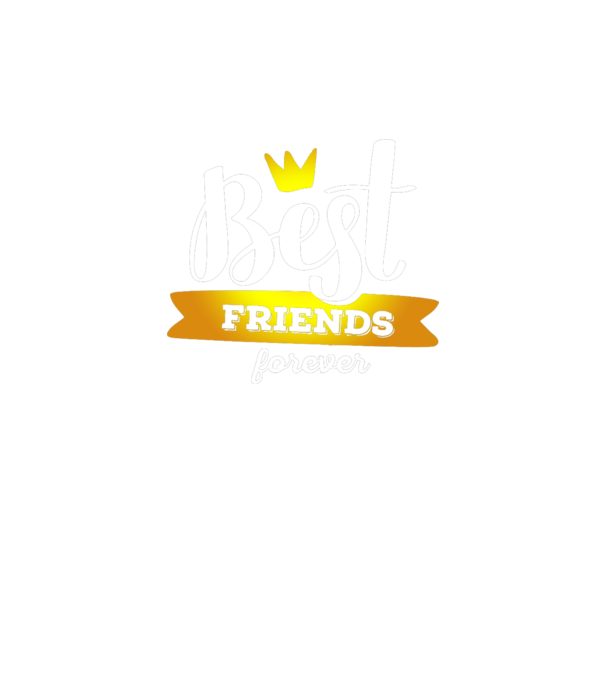 Best friends forever model negru pe tricou