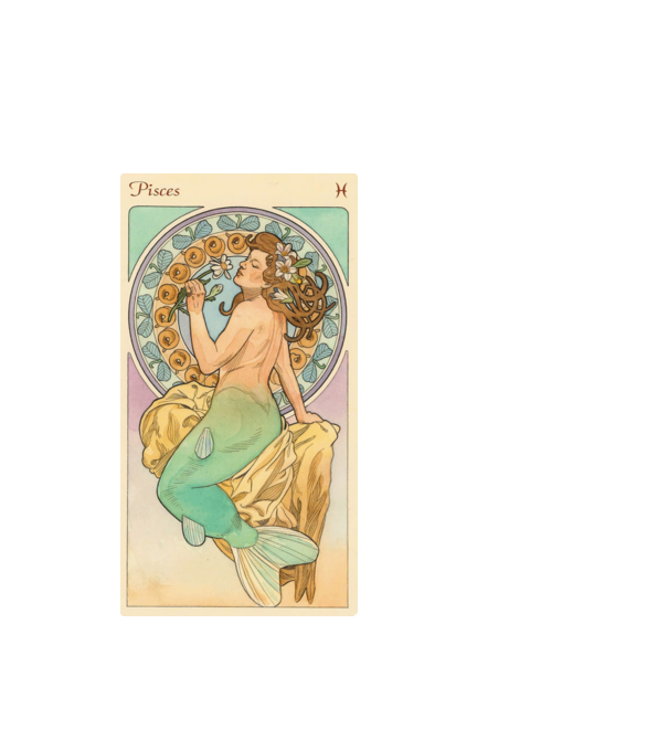 Horoscop Tarot PESTI model alb pe tricou
