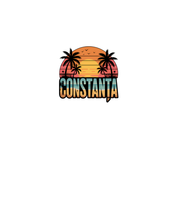 Constanța model negru pe tricou