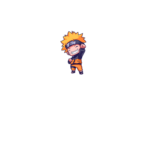 NARUTO model negru pe tricou